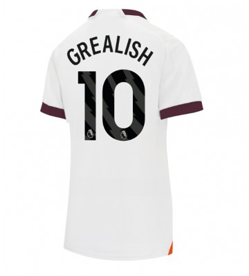 Lacne Ženy Futbalové dres Manchester City Jack Grealish #10 2023-24 Krátky Rukáv - Preč